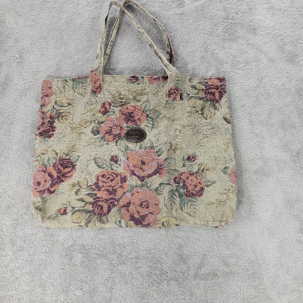 Gitano Vintage Tote Bag--Floral Pattern Canvas Bag